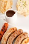 Selection Of All Main Type Of German Wurstel Saussages Stock Photo