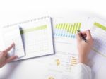 Analyzing Business Data Stock Photo