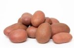 Potatoes Isolated On A White Background Stock Photo