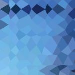 Blizzard Blue Abstract Low Polygon Background Stock Photo