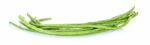 Long Bean Isolated On The White Background Stock Photo