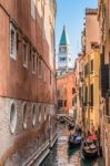 Gondolas In Venice Stock Photo