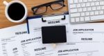 Job Search With Blank Sign Stock Photo