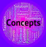 Concepts Word Means Wordcloud Invention And Hypothesis Stock Photo