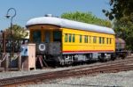 Union Pacific Railway Car  In Sacramento Stock Photo