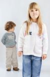 Two Children Stock Photo