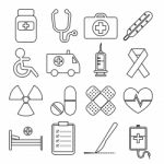 Set Of Medical Line Icon Stock Photo