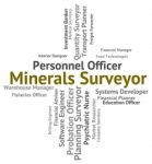 Minerals Surveyor Meaning Surveyors Text And Occupations Stock Photo