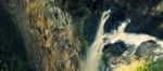 Waterfall In Mapleton Falls National Park, Glass House Mountains Stock Photo