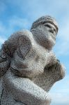 View Of The Scott Antarctic Memorial Cardiff Bay Stock Photo