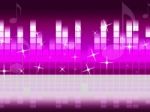 Pink Music Background Means Singing Jazz And Piece
 Stock Photo