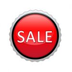 Sale Button Stock Photo