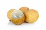 Longan Isolated On The White Background Stock Photo