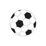 Soccer Football Sport Flat Thin Line Design Icon  Illustra Stock Photo