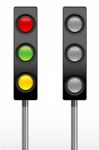 Set Of Traffic Light Stock Photo