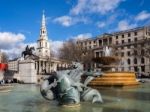 View Of Trafalgar Square Stock Photo