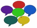 Blank Speech Balloon Shows Copy Space For Thought Chat Or Idea Stock Photo