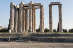 Temple Of Zeus In Athens Stock Photo