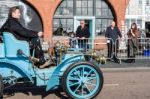 Car Just Finished London To Brighton Veteran Car Run Stock Photo