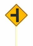 Intersection Traffic Sign Board Stock Photo