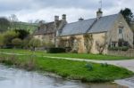 Scenic View Of Upper Slaughter Village Stock Photo