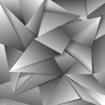 Gray Polygonal Abstract Triangular Mosaic Background Stock Photo