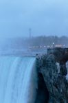 Beautiful Evening Photo Of The Niagara Falls Stock Photo