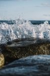 Kings Beach In The Sunshine Coast, Queensland Stock Photo