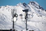 Communication Tower And Livecam Stock Photo