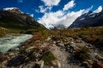 Laguna Torre Trail Stock Photo