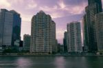 Brisbane, Australia - Saturday 16th December, 2017: View Of Brisbane City Skyscrapers And The Brisbane River On Saturday The 16th Of December 2017 Stock Photo