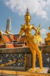 Figure Of Kinnara Statue Stock Photo