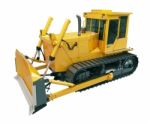 Heavy Crawler Bulldozer  Isolated Stock Photo