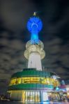 Seoul - March 28 : N Seoul Tower Located On Namsan Mountain In Central Seoul.photo Taken On March 28,2015 In Seoul,south Korea Stock Photo