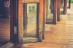 Wooden Doors Frame Stock Photo