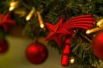 Christmas Decoration Close Up Stock Photo