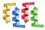 Set Of Color Ribbons Stock Photo