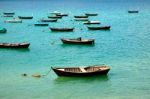 Wood Boats On Lake Stock Photo