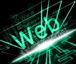 Web Word Means Internet Network And Websites Stock Photo