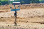 Crosses By The Road In Ethiopia Near Bahir Dar Stock Photo