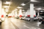 Abstract Blur Parking Car Indoor For Background Stock Photo