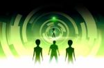 Alien Will Invasion Stock Photo