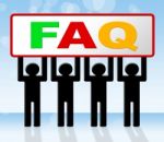 Frequently Asked Questions Means Answer Info And Asking Stock Photo