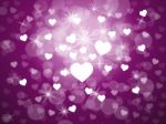 Heart Background Shows Valentines Day And Abstract Stock Photo