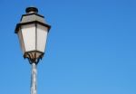 Vintage Lamp Post (blue Sky Background) Stock Photo