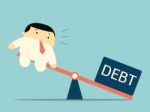 Heavy Debt Stock Photo