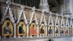 Religious Paintings In Winchester Cathedral Stock Photo