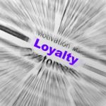 Loyalty Sphere Definition Displays Honest Fidelity And Reliabili Stock Photo