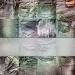 Collage Set Of Jeans Background With Blank For Text Stock Photo