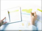 Analyzing Business Data Stock Photo